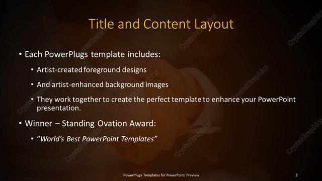Title and Content presentation slide layout