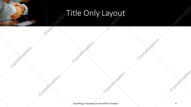 Title Only presentation slide layout