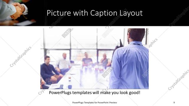 Picture with Caption presentation slide layout