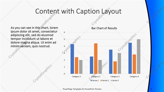 Content with Caption presentation slide layout