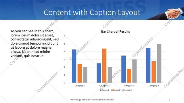 Content with Caption presentation slide layout