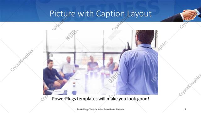Picture with Caption presentation slide layout