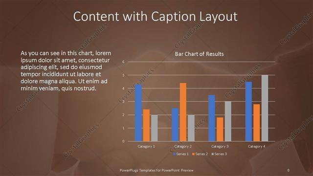 Content with Caption presentation slide layout
