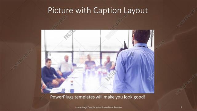 Picture with Caption presentation slide layout