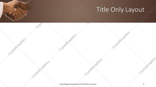 Title Only presentation slide layout