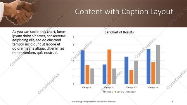 Content with Caption presentation slide layout