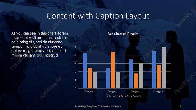 Content with Caption presentation slide layout