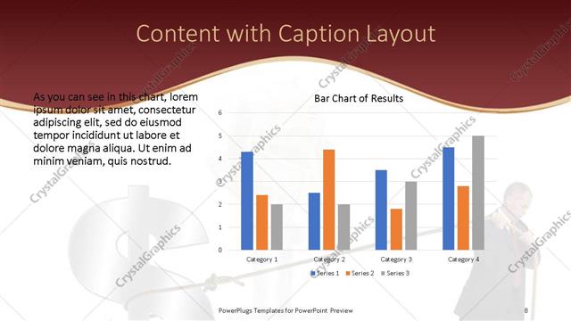 Content with Caption presentation slide layout