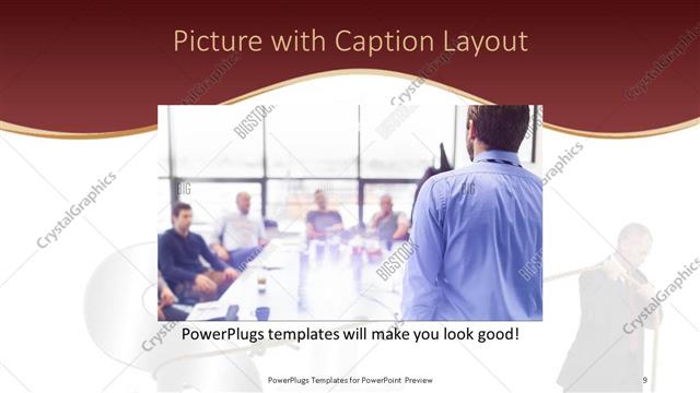 Picture with Caption presentation slide layout