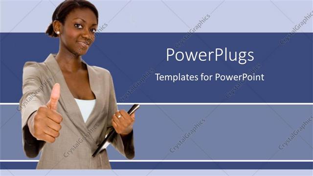  Presentation with professional - A professional holding a file with bluish background