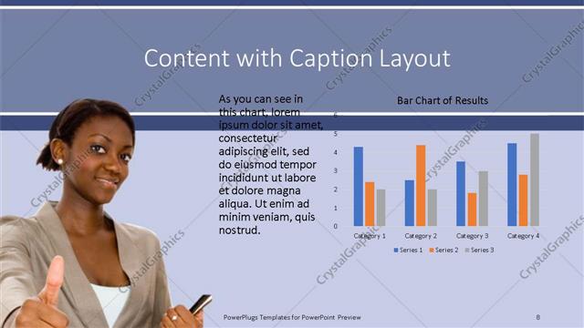 Content with Caption presentation slide layout