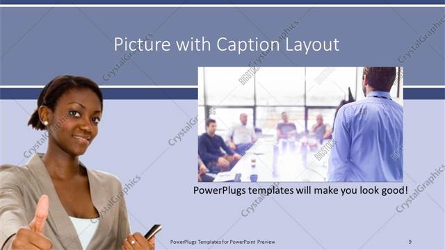 Picture with Caption presentation slide layout