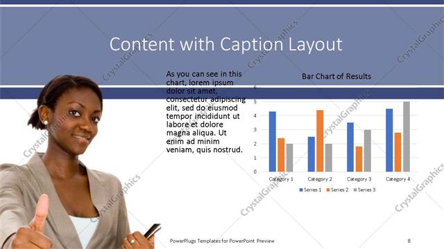 Content with Caption presentation slide layout