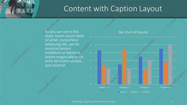 Content with Caption presentation slide layout