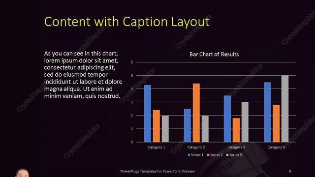 Content with Caption presentation slide layout
