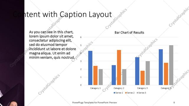 Content with Caption presentation slide layout