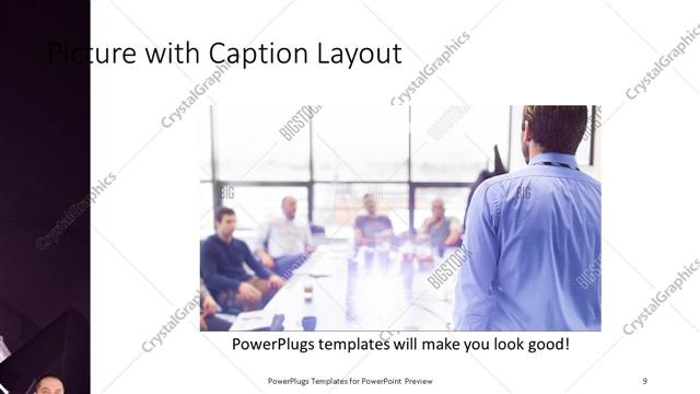 Picture with Caption presentation slide layout