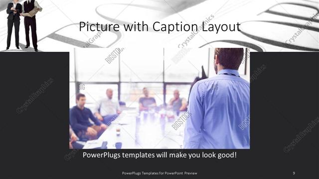 Picture with Caption presentation slide layout