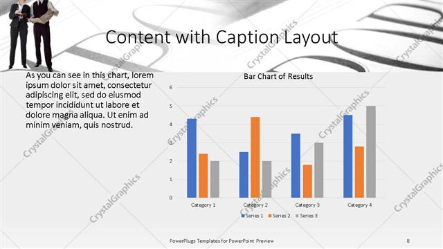 Content with Caption presentation slide layout