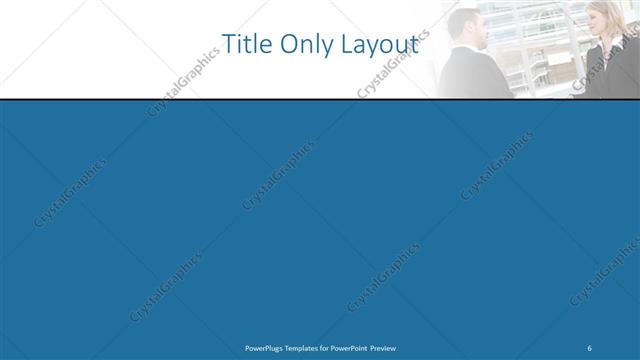 Title Only presentation slide layout