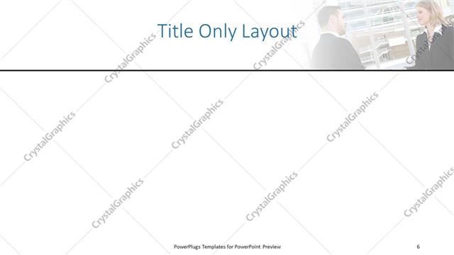 Title Only presentation slide layout
