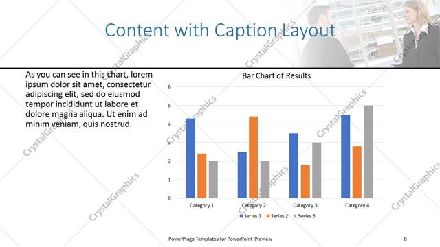 Content with Caption presentation slide layout