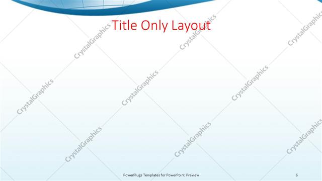 Title Only presentation slide layout