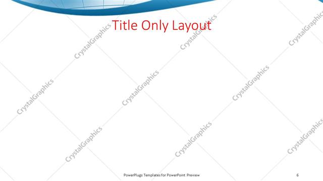 Title Only presentation slide layout