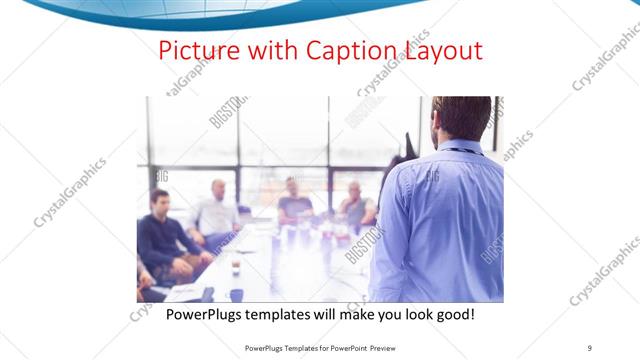 Picture with Caption presentation slide layout