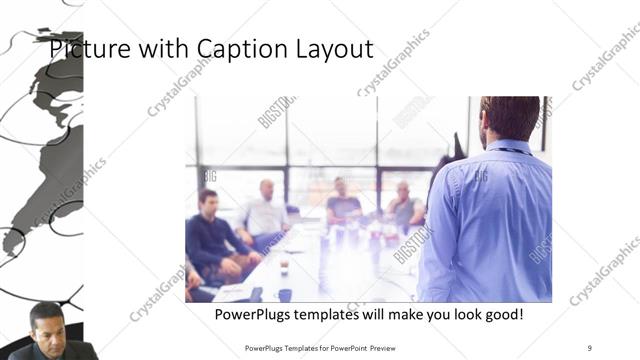 Picture with Caption presentation slide layout