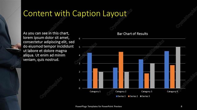 Content with Caption presentation slide layout