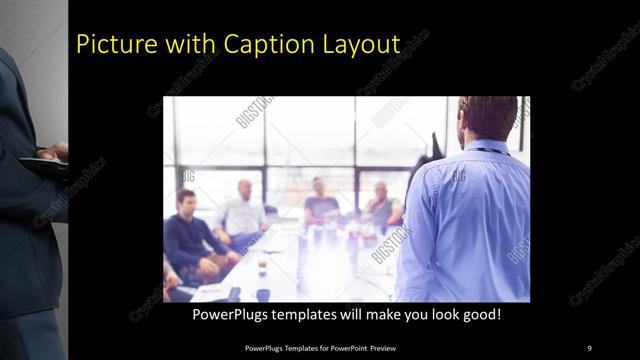 Picture with Caption presentation slide layout