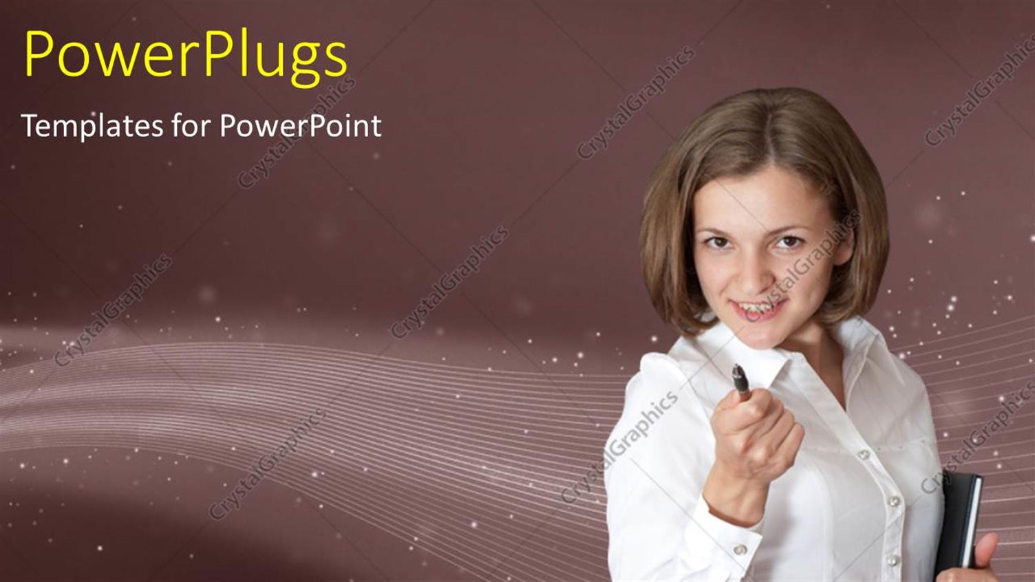 Featuring a Professional with a Pen and Stardust in Background