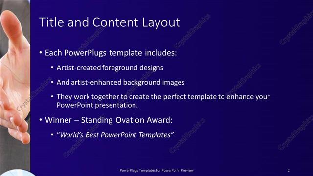 Title and Content presentation slide layout