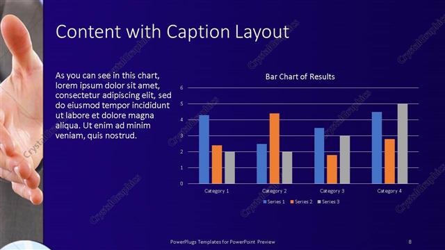 Content with Caption presentation slide layout