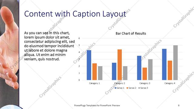 Content with Caption presentation slide layout