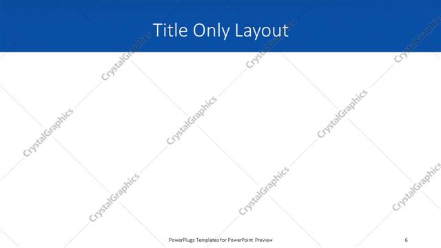 Title Only presentation slide layout