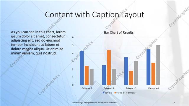 Content with Caption presentation slide layout