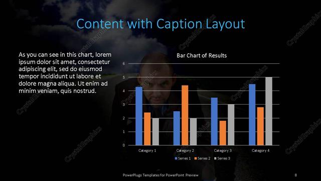 Content with Caption presentation slide layout