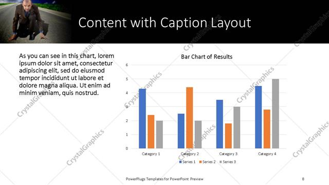 Content with Caption presentation slide layout