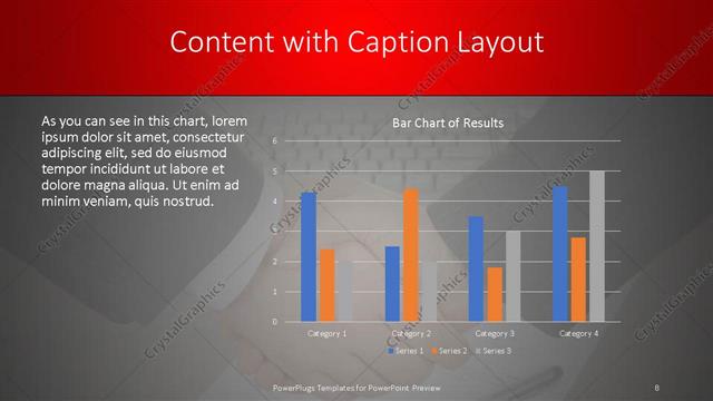 Content with Caption presentation slide layout