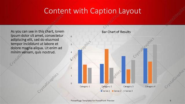 Content with Caption presentation slide layout