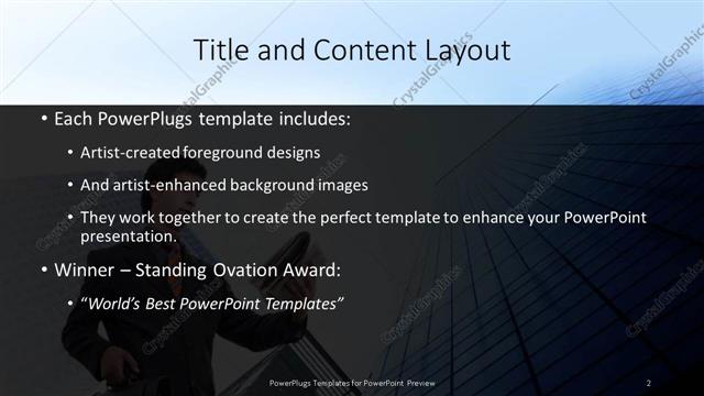 Title and Content presentation slide layout