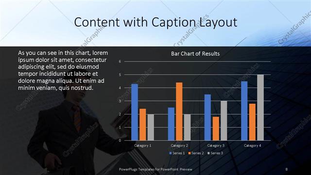 Content with Caption presentation slide layout