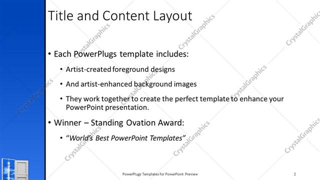 Title and Content presentation slide layout