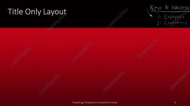 Title Only presentation slide layout