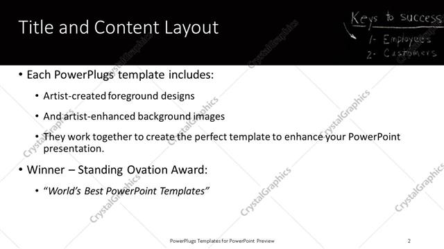Title and Content presentation slide layout
