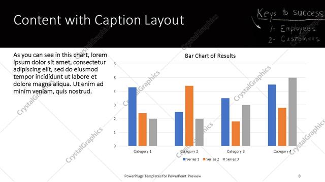 Content with Caption presentation slide layout