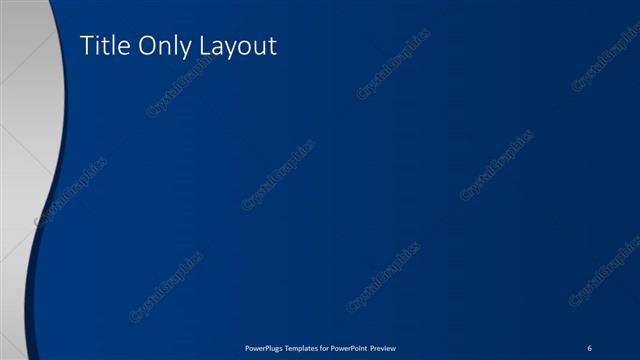 Title Only presentation slide layout