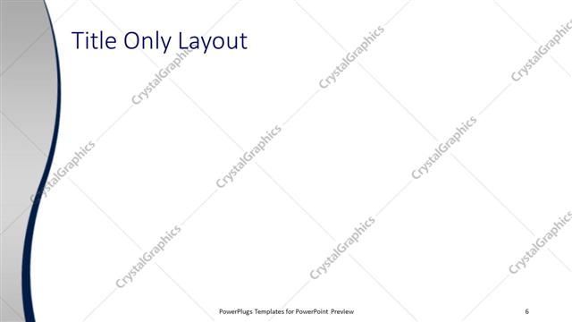 Title Only presentation slide layout